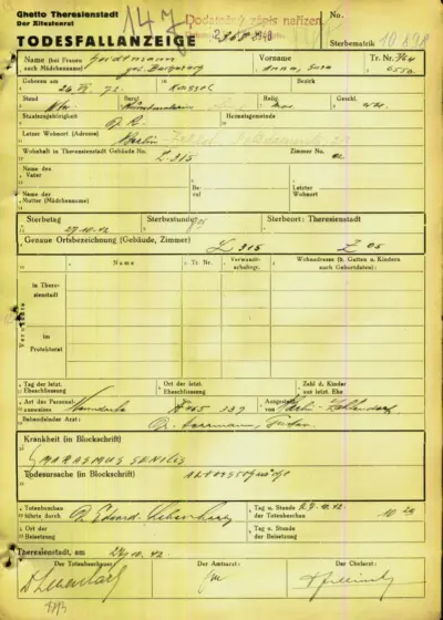 Anna Heidtmann-Bacharach - Todesfallanzeige