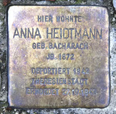 Anna Heidtmann-Bacharach - Stolperstein