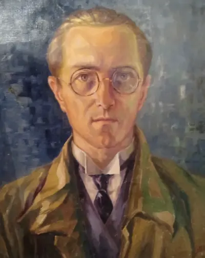 Selbstportrait - Gemälde von Josef Friedrich Limmer