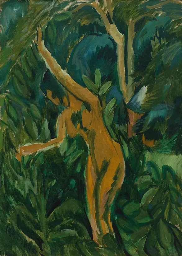 Entartete Kunst - Ernst Ludwig Kirchner - Frau im Grünen